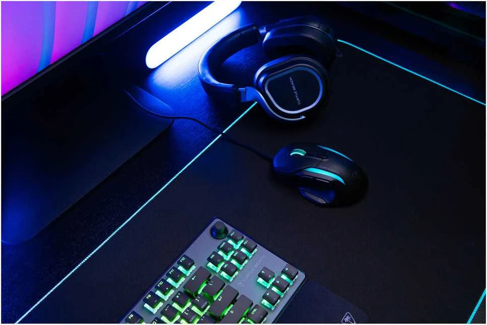 Turtle Beach Kone II Laidinė ergonominė RGB žaidimų pelė | Juoda