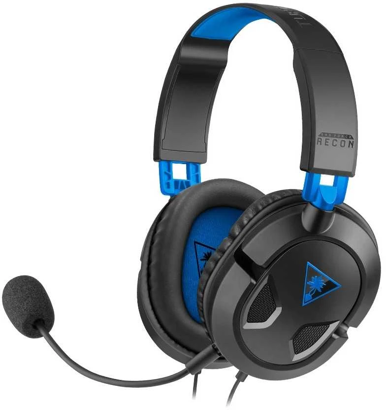 Žaidimų ausinės Turtle Beach Recon 50P, skirta PS4, Juoda-mėlyna