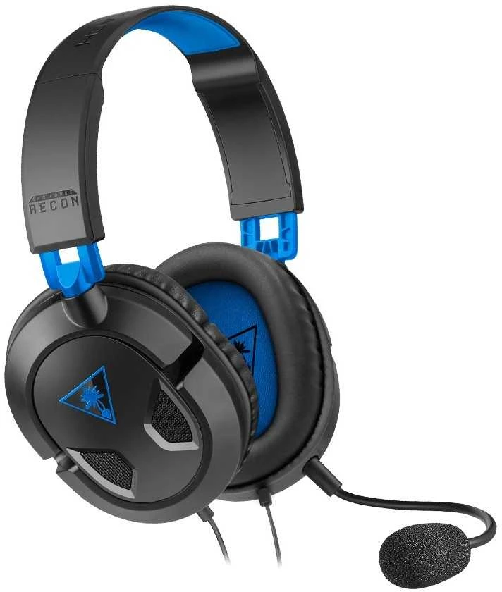 Žaidimų ausinės Turtle Beach Recon 50P, skirta PS4, Juoda-mėlyna