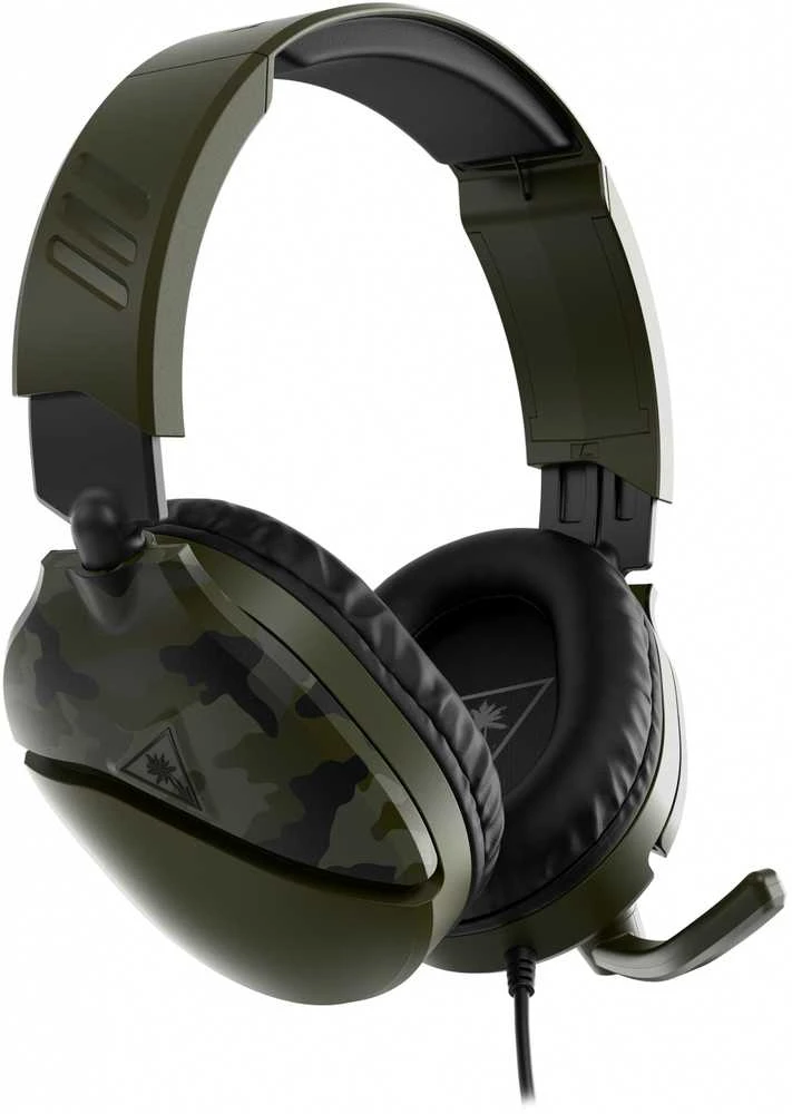 Žaidimų ausinės Turtle Beach Recon 70, daugiaplatformės, Green Camo, Žalia kamufliažinė