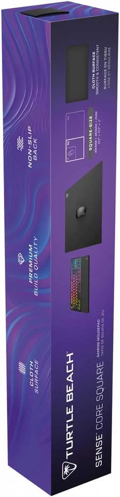 Turtle Beach Sense Core Square PC Pelės kilimėlis žaidimams | 45x45x2cm | Juoda