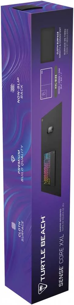 Turtle Beach Sense Core XXL PC Pelės kilimėlis žaidimams | 90x42x2cm | Juoda