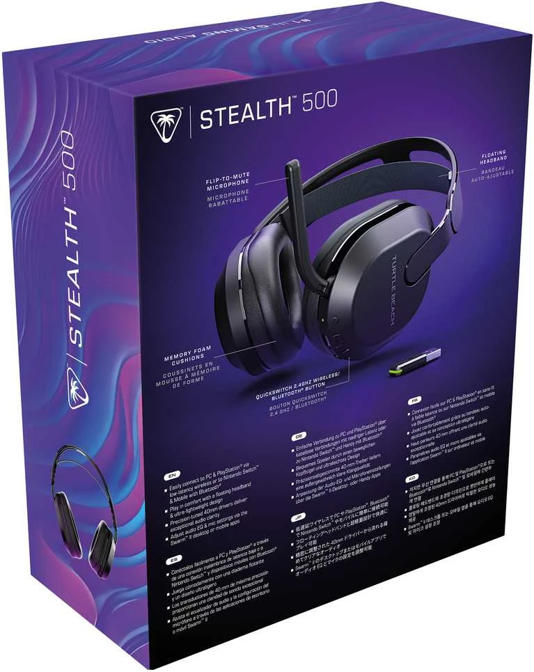 Turtle Beach Stealth 500 (Juodos) belaidės ausinės |PC,PS5,PS4