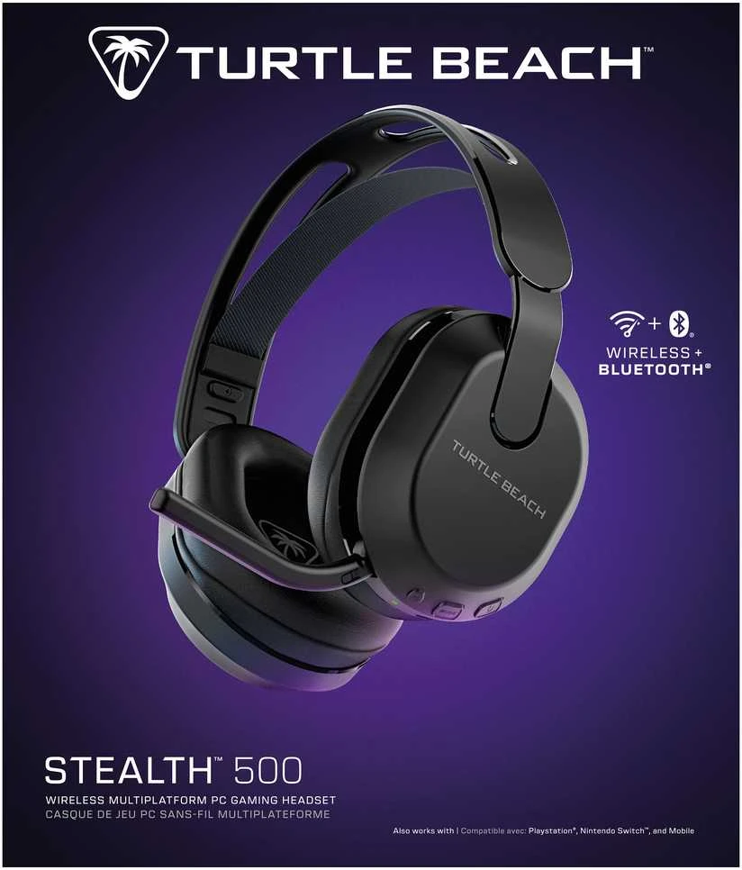 Turtle Beach Stealth 500 (Juodos) belaidės ausinės |PC,PS5,PS4