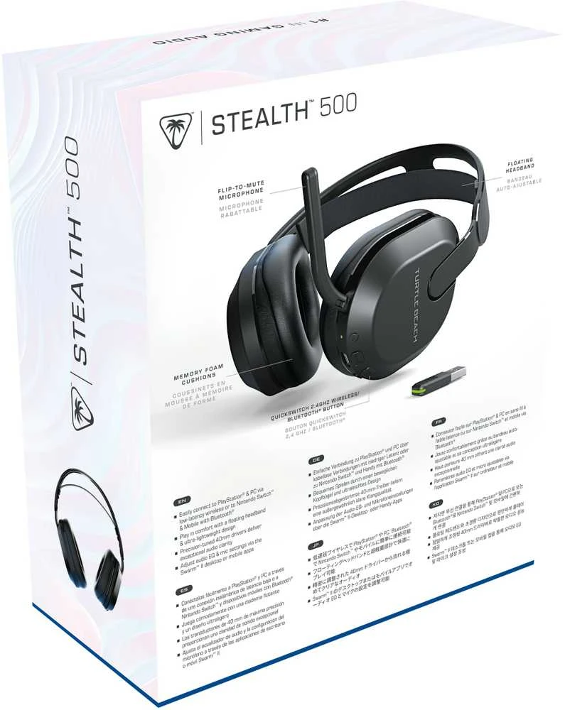 Turtle Beach Stealth 500 (Juodos) belaidės ausinės |PS5,PS4