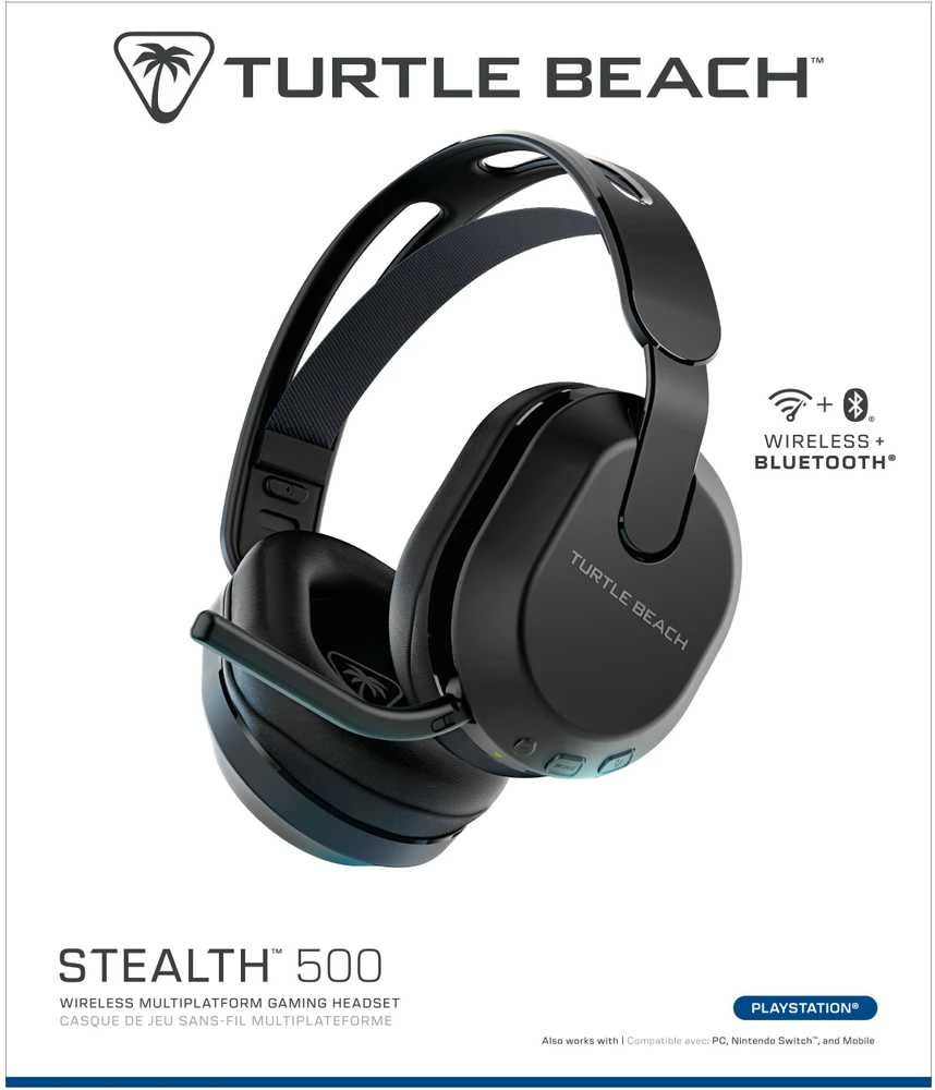 Turtle Beach Stealth 500 (Juodos) belaidės ausinės |PS5,PS4