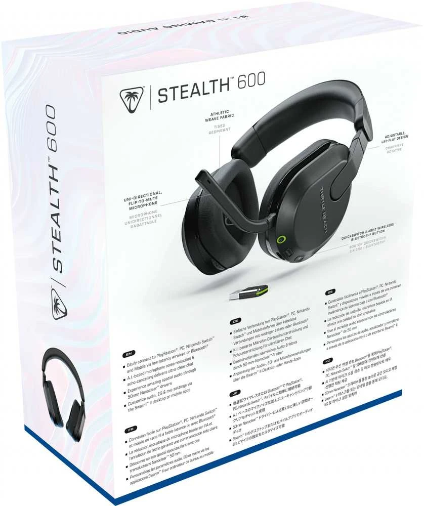 Turtle Beach Stealth 600 Gen 3 (Juodos) belaidės ausinės | PS5,PS4/PC