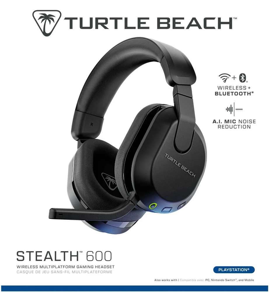 Turtle Beach Stealth 600 Gen 3 (Juodos) belaidės ausinės | PS5,PS4/PC