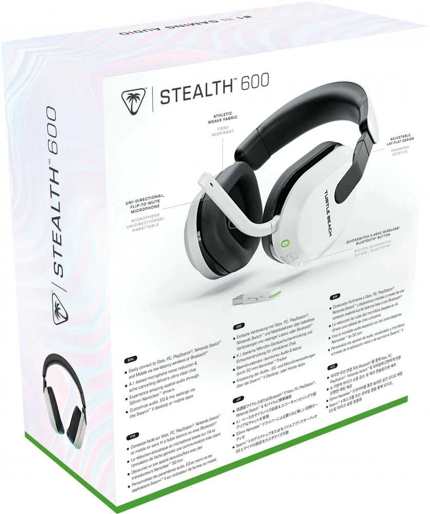 Turtle Beach Stealth 600 Gen 3 (Baltos) belaidės ausinės | XBOX/PC