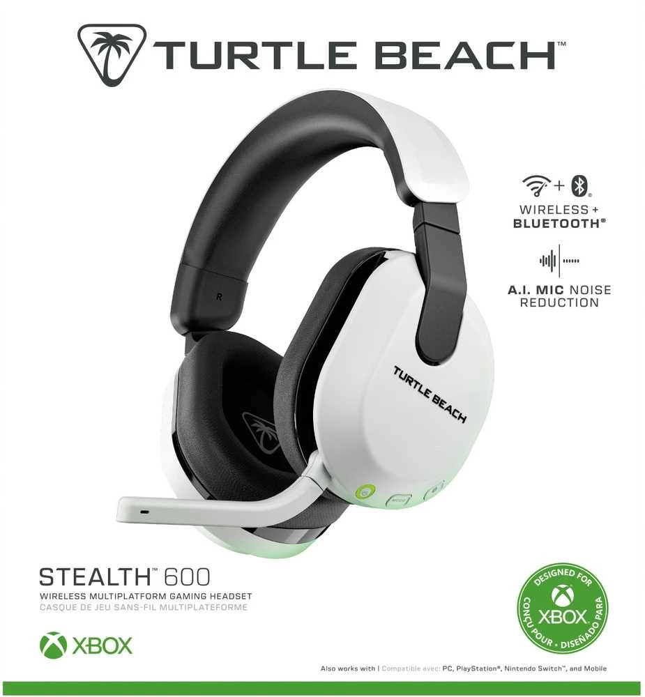 Turtle Beach Stealth 600 Gen 3 (Baltos) belaidės ausinės | XBOX/PC