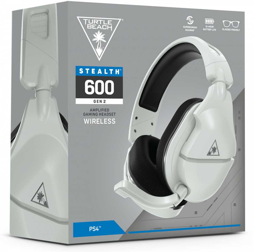 Turtle Beach Stealth 600 Gen 2 (Baltos) belaidės ausinės | PS4 & PS5