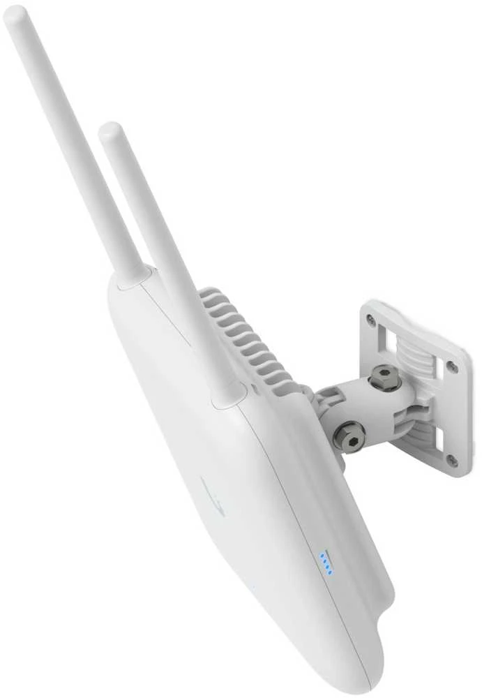 Maršrutizatorius UBIQUITI U7 PRO LAUKO SĄLYGOMS, VISOMS ORO SRAUTO, IP67, WIFI 7 AP SU 6 ERDVINIAIS SRAUTAIS, INTEGRUOTA KRYPTINĖ SUPER ANTENA IR ŠARNYRINIU Tvirtinimo Laikikliu