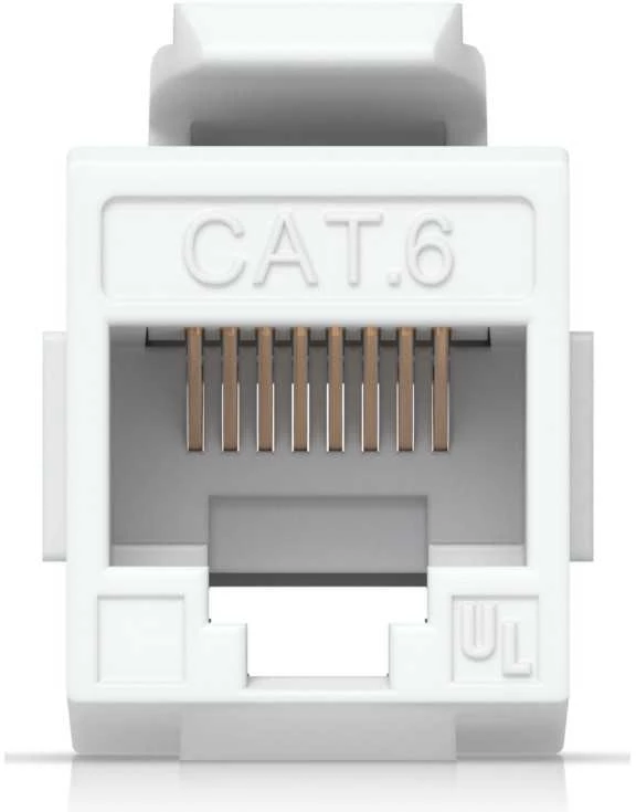 UBIQUITI CAT6 KEYSTONE JUNGTIS, 12 VNT. PRALEIDŽIAMAS CAT6 KEYSTONE JUNGTIS, SKIRTAS IŠ ANKSTO PARUOŠTIEMS ETHERNET KABELIAMS PRIJUNGTI.