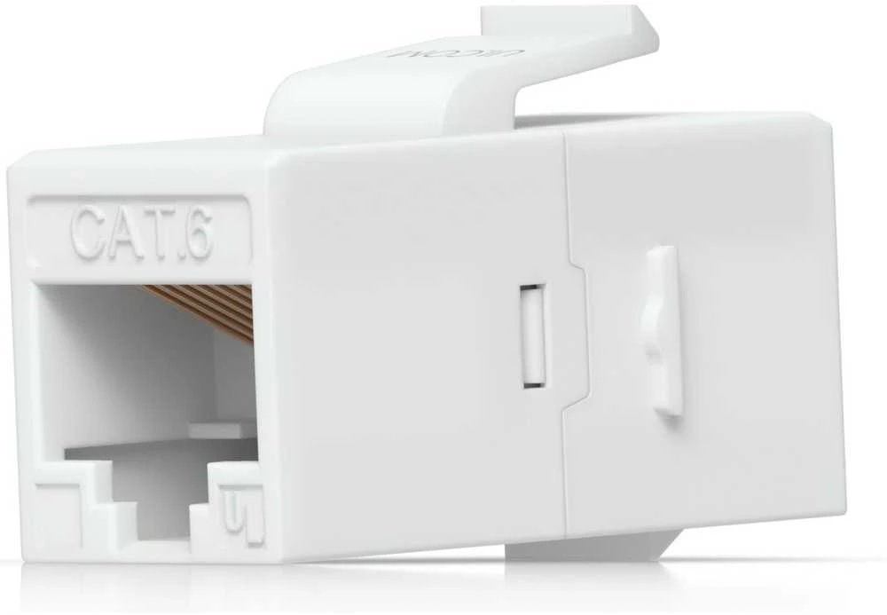UBIQUITI CAT6 KEYSTONE JUNGTIS, 12 VNT. PRALEIDŽIAMAS CAT6 KEYSTONE JUNGTIS, SKIRTAS IŠ ANKSTO PARUOŠTIEMS ETHERNET KABELIAMS PRIJUNGTI.