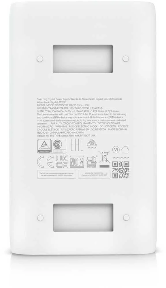 UBIQUITI 10G POE++ ADAPTERIS (60 W) – ADAPTERIS, GALI MAITINTI UNIFI POE++ ĮRENGINIUS, SUMAŽINTI PRIKLAUSOMYBĘ NUO POE JUNGTIKLIO MAITINIMO IR UŽTIKRINTI KELIOS GIGABITŲ LAN RYŠĮ.