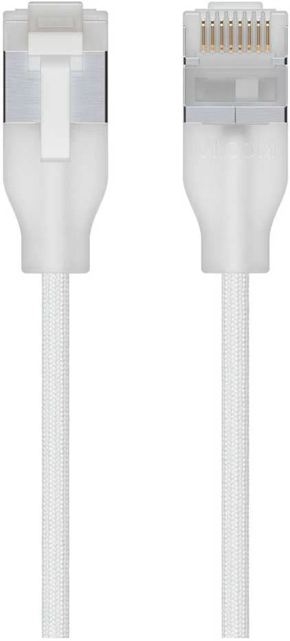 Ubiquiti Ubiquiti UACC-Cable-Patch-EL-C6A-12M-W tinklo kabelis pusiau permatomas, Baltas Cat6a
