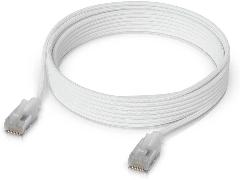 Ubiquiti UACC kabelis-Patch-EL-C6A-3M-W, 3 m, Cat6a, RJ-45, RJ-45, permatomas, baltas