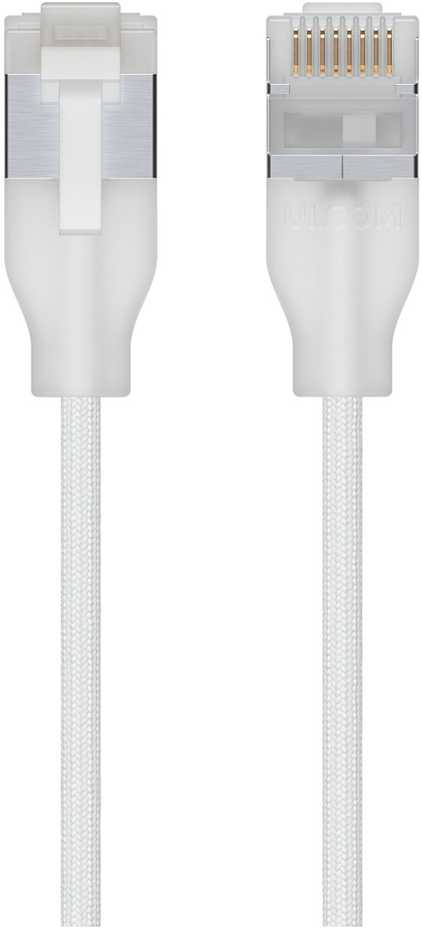 Ubiquiti Ubiquiti UACC-Cable-Patch-EL-C6A-8M-W tinklo kabelis pusiau permatomas, Baltas Cat6a
