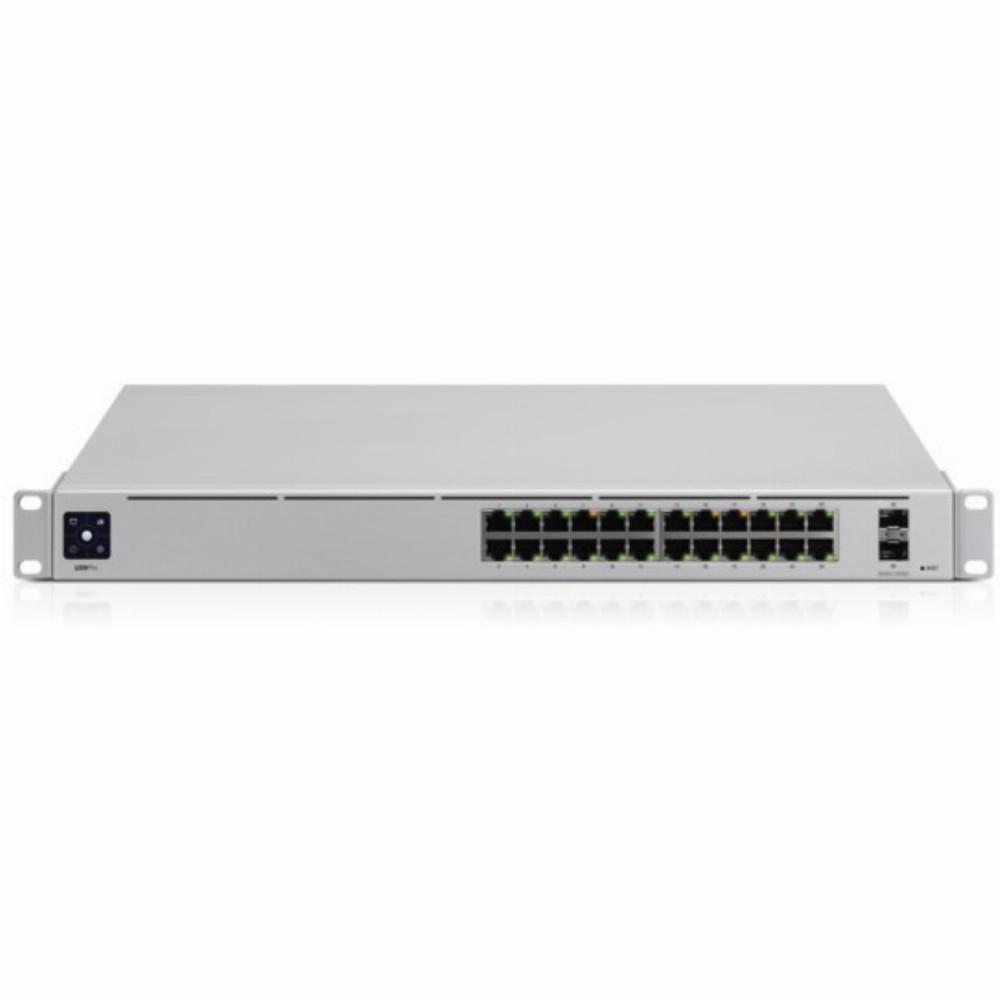 Šakotuvas UBIQUITI USW-Pro-24 valdomas jungiklis 24x 10/100/1000 2x SFP+ 1,3 colio ekranas