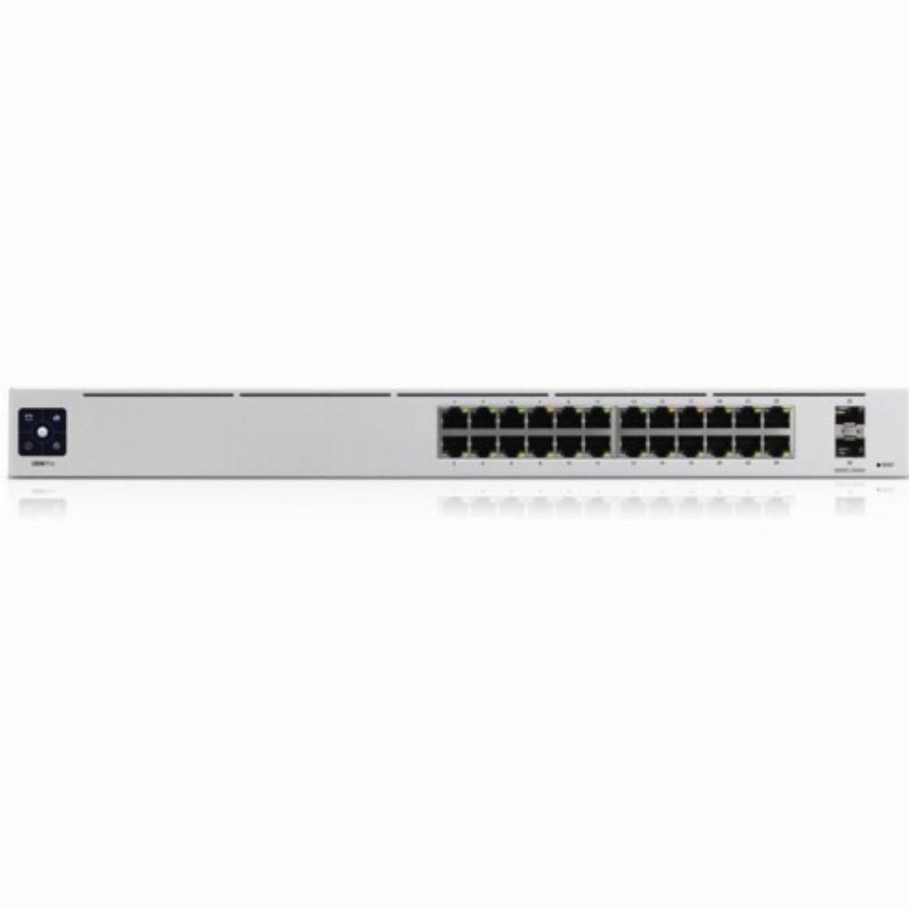 Šakotuvas UBIQUITI USW-Pro-24 valdomas jungiklis 24x 10/100/1000 2x SFP+ 1,3 colio ekranas