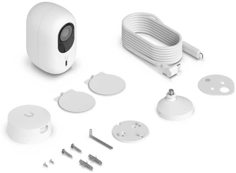 „UBIQUITI G6“ AKIMIRKSNIU ĮJUNGTA, 4K RAŠKOS „Wi-Fi“ PRIJUNGTA KAMERA SU 1/1,8 COLIO 8 MP VAIZDO JUTIKLIU, DAUGIAFUNKCINIU DIRBINIO SISTEMOS VARIKLIU IR DVIKRYPTIU GARSU