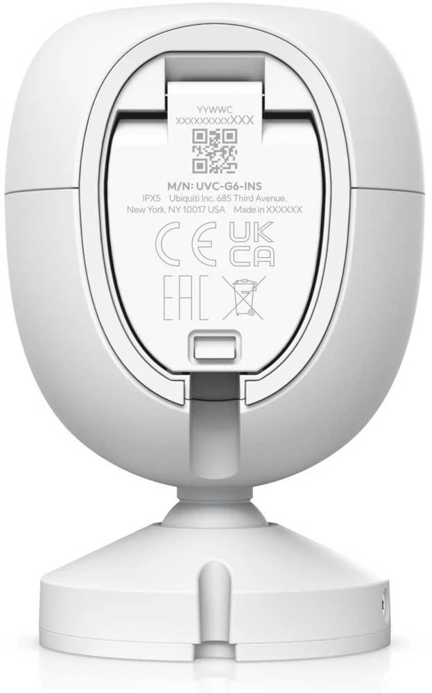 „UBIQUITI G6“ AKIMIRKSNIU ĮJUNGTA, 4K RAŠKOS „Wi-Fi“ PRIJUNGTA KAMERA SU 1/1,8 COLIO 8 MP VAIZDO JUTIKLIU, DAUGIAFUNKCINIU DIRBINIO SISTEMOS VARIKLIU IR DVIKRYPTIU GARSU
