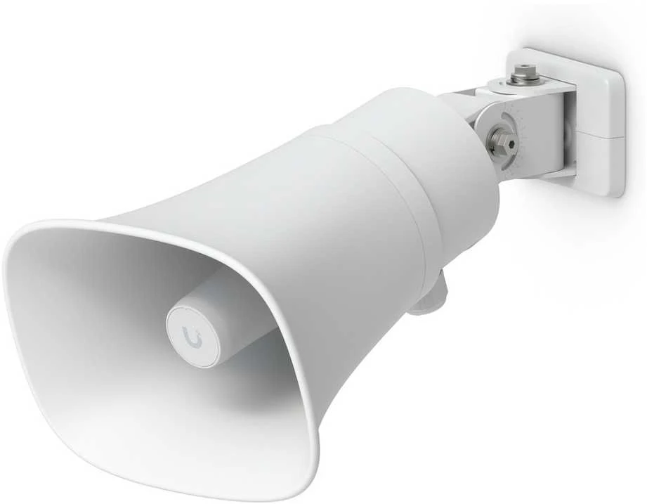 Kompiuterio kolonėlės UBIQUITI DI GARSIAKALBIS SU RIAUKŠČIAIS, TINKAMAI ORŲ APSAUGOTIMIS, 120 DB GARSIAKALBIS SU PAŽANGIA DI ĮSPĖJIMO FUNKCIJA IR UNIVERSALIOMIS SIENOS, KAMPO IR STOVO MONTAVIMO GALIMYBĖMIS.