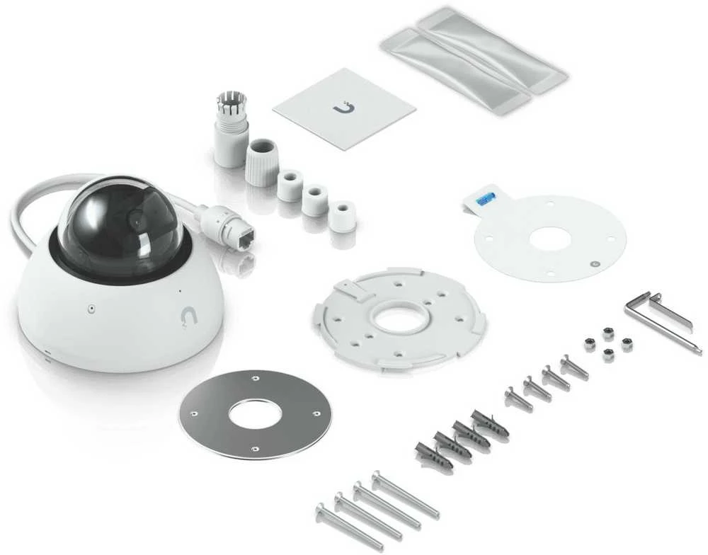UBIQUITI CAMERA AI DOME VISUO METU, VANDALUI APSAUGA 4K POE DOME KAMEROS SU PAtobulintomis AI GALIMYBĖMIS IR ILMO ATSTOVO IR NAKTINIU REGIMUMU