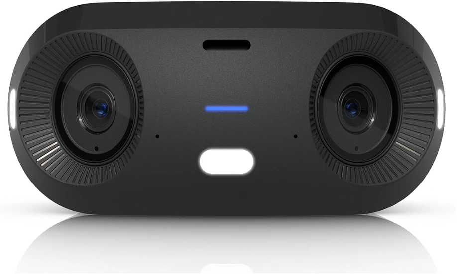 Ubiquiti UVC-G6-180-W IP kamera, skirta naudoti viduje ir lauke, su dvigubais jutikliais, 16MP, 20 FPS, POE+,