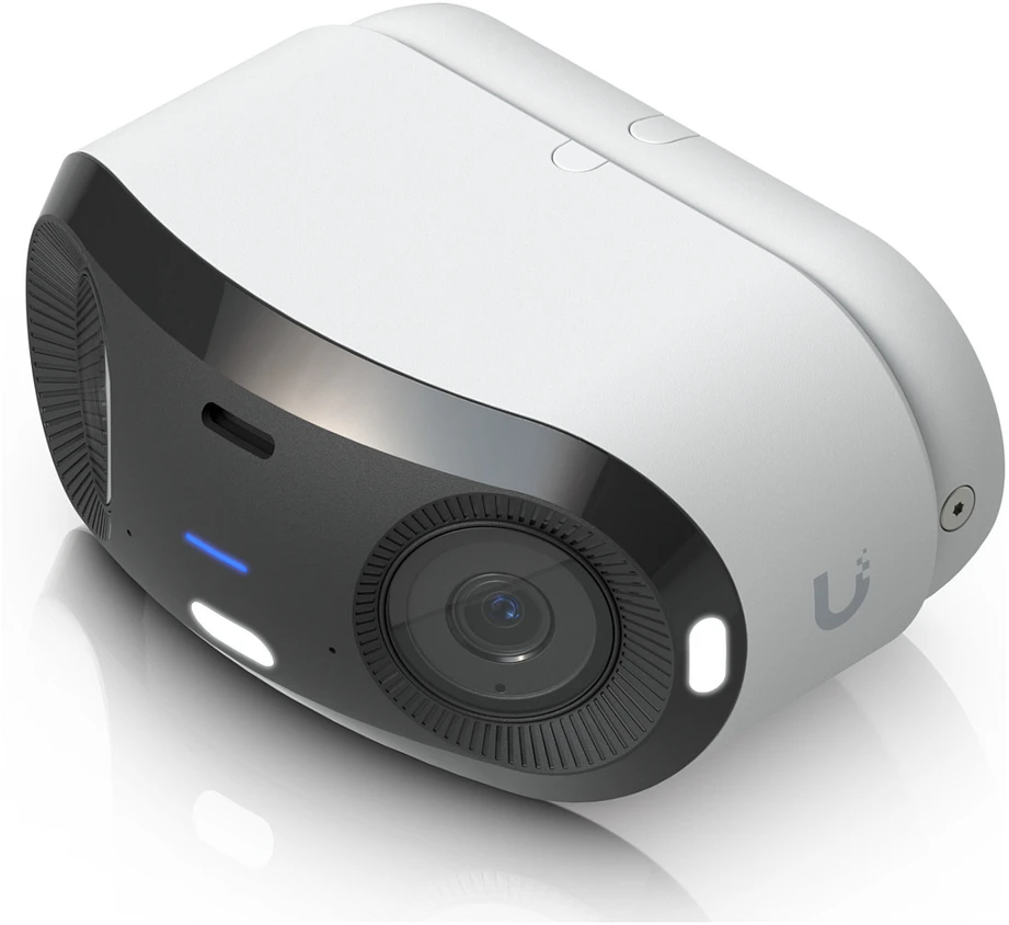Ubiquiti UVC-G6-180-W IP kamera, skirta naudoti viduje ir lauke, su dvigubais jutikliais, 16MP, 20 FPS, POE+,