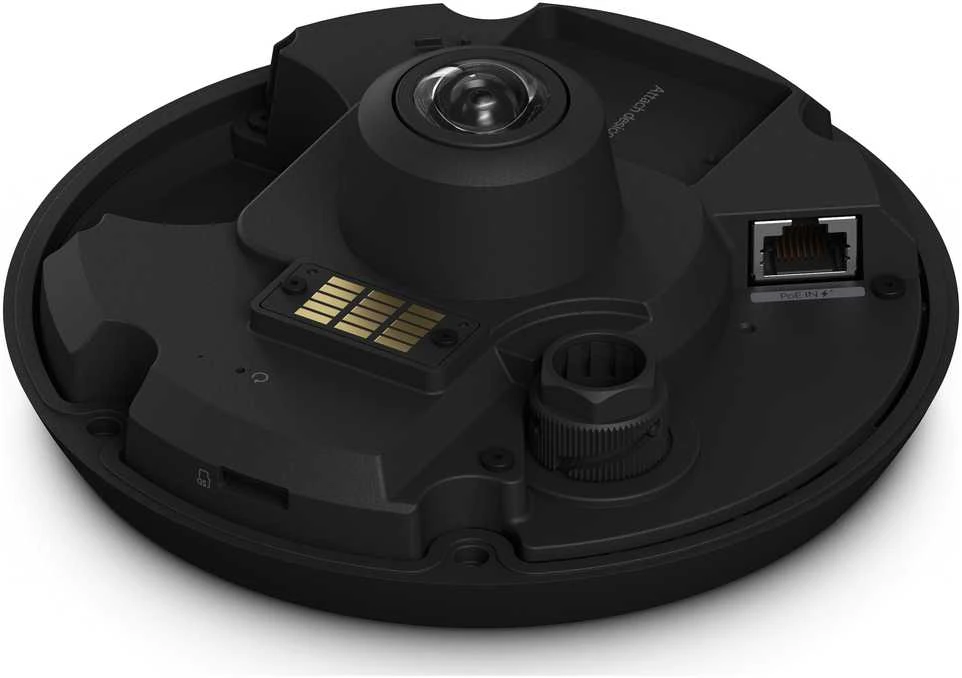 UBIQUITI UVC-G6-Pro-360-B Visoms oro sąlygoms, vandalams atspari 12MP PoE kamera su panoraminiu 360 laipsnių vaizdu, skaitmeniniu pasukimo, pakreipimo, priartinimo ir išmaniuoju IR ryšiu.
