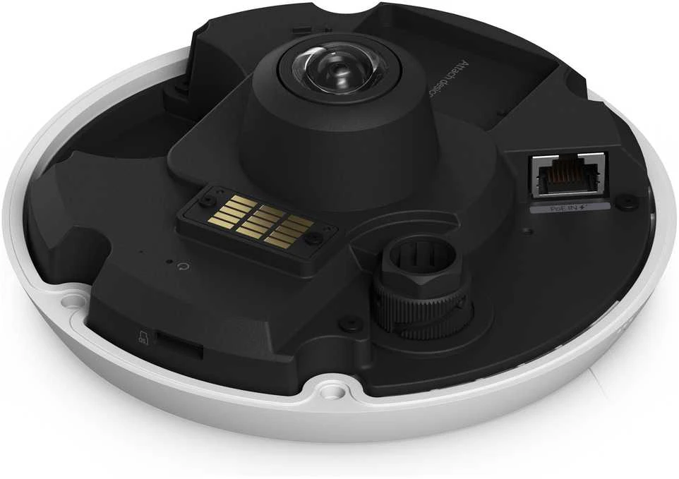 UBIQUITI UVC-G6-Pro-360-W Visoms oro sąlygoms, vandalams atspari 12MP PoE kamera su panoraminiu 360 laipsnių vaizdu, skaitmeniniu pasukimo, pakreipimo, priartinimo ir išmaniuoju IR ryšiu.
