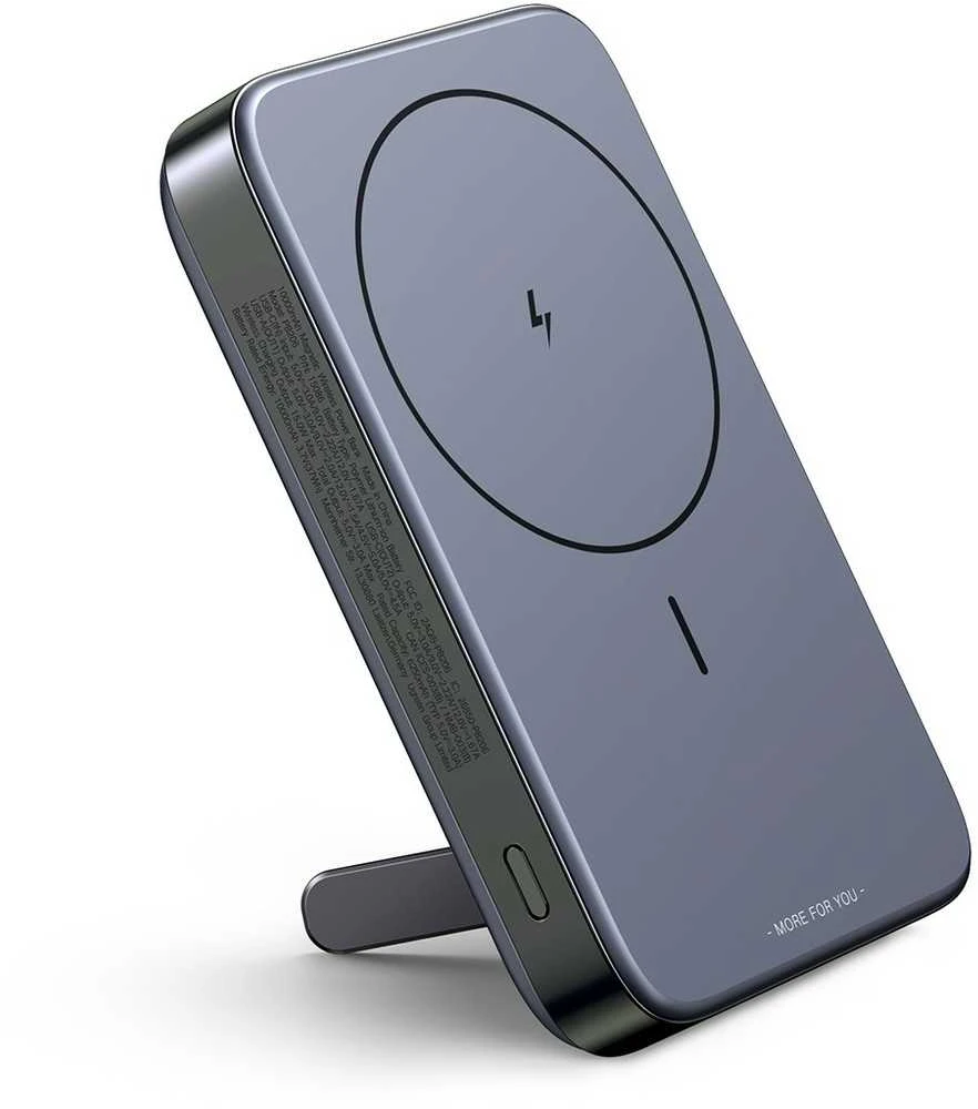 Ugreen PB206 10000mAh USB + USB-C 20W su funkcija podstawki (juoda)