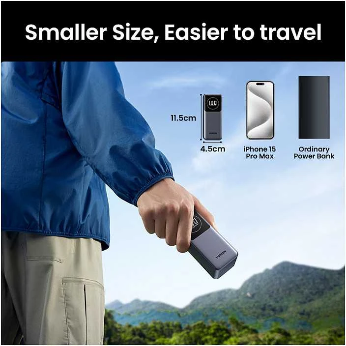 Nešiojamas įkroviklis UGREEN Nexode 12000 mAh Power Bank, 100W