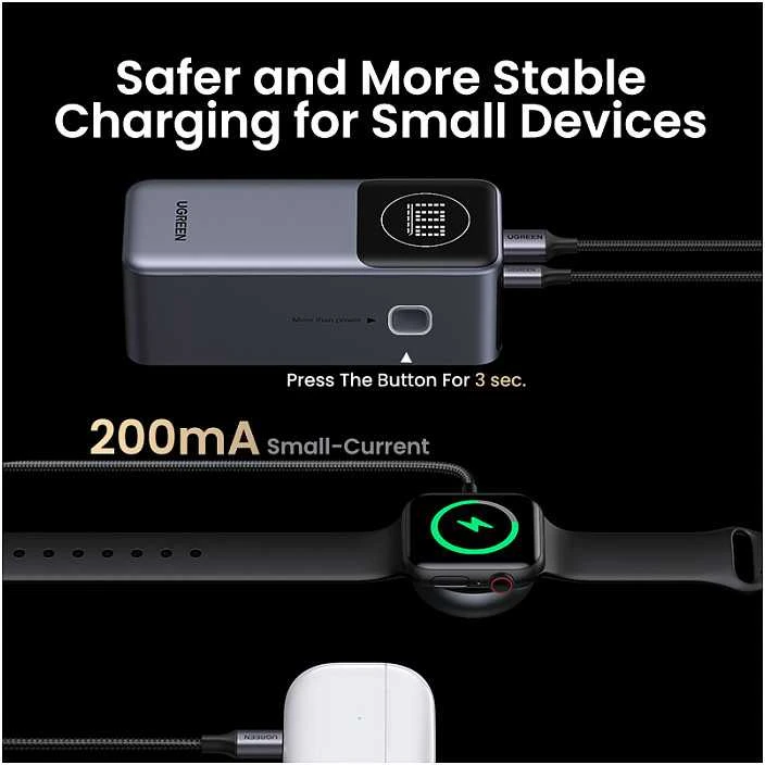 Nešiojamas įkroviklis UGREEN Nexode 12000 mAh Power Bank, 100W