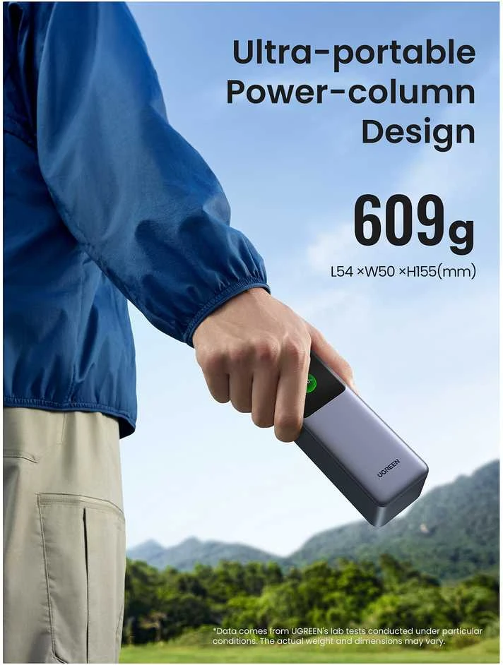 UGREEN išorinis akumuliatorius (Powerbank) 25000mAh 200W 2xUSB-C; USB PB722