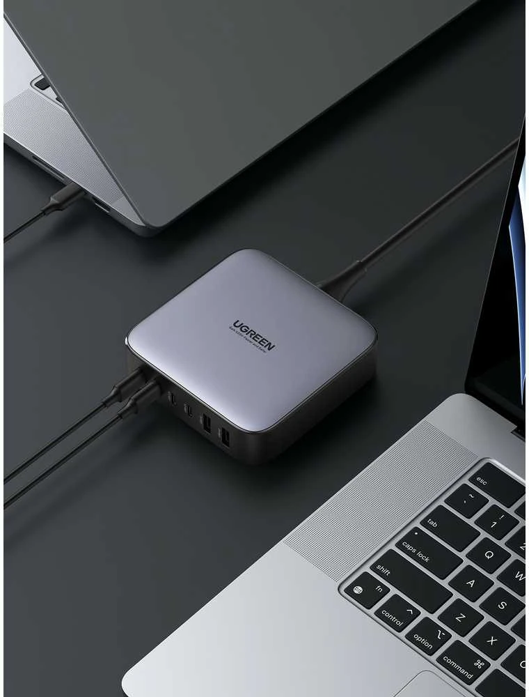 UGREEN 2USB-A+4USB-C 200W Desktop greitasis įkroviklis, pilkas