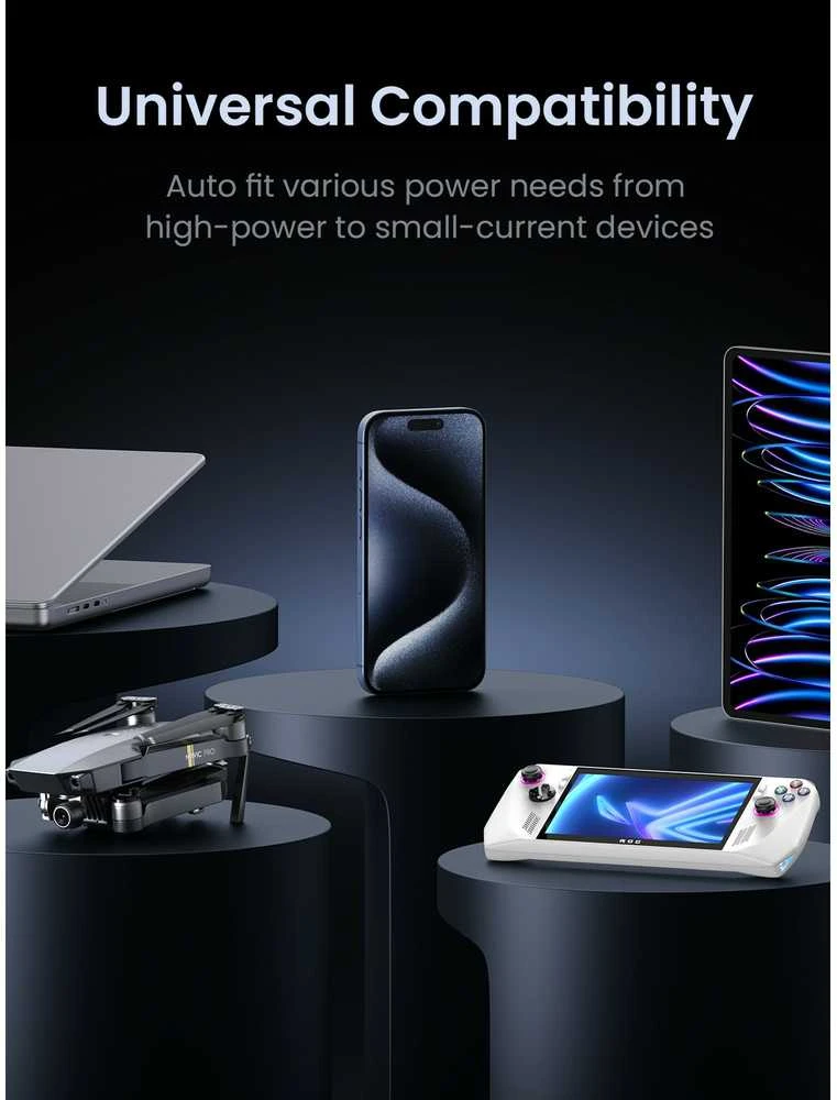 LiPo išorinis akumuliatorius (Powerbank) 48000mAh 300W 3xUSB-C, 2xUSB PB770 UGREEN