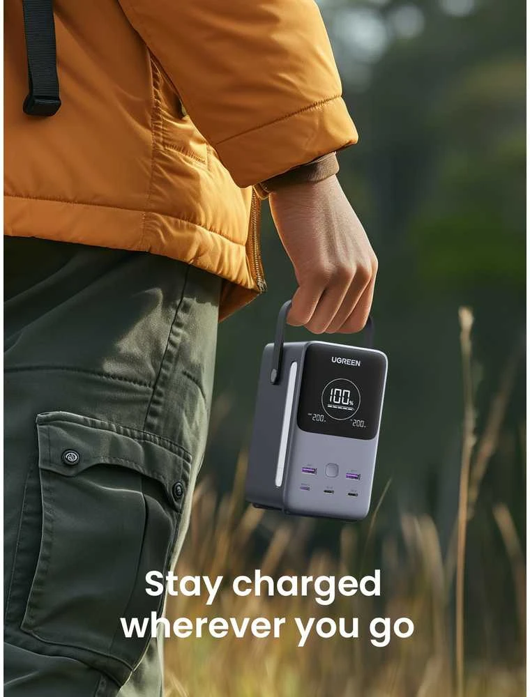 LiPo išorinis akumuliatorius (Powerbank) 48000mAh 300W 3xUSB-C, 2xUSB PB770 UGREEN