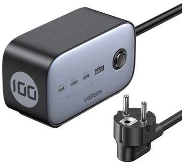 Pakrovėjas UGREEN CD268, 65 W, 1.8 m/ kubas EU  (juodas)