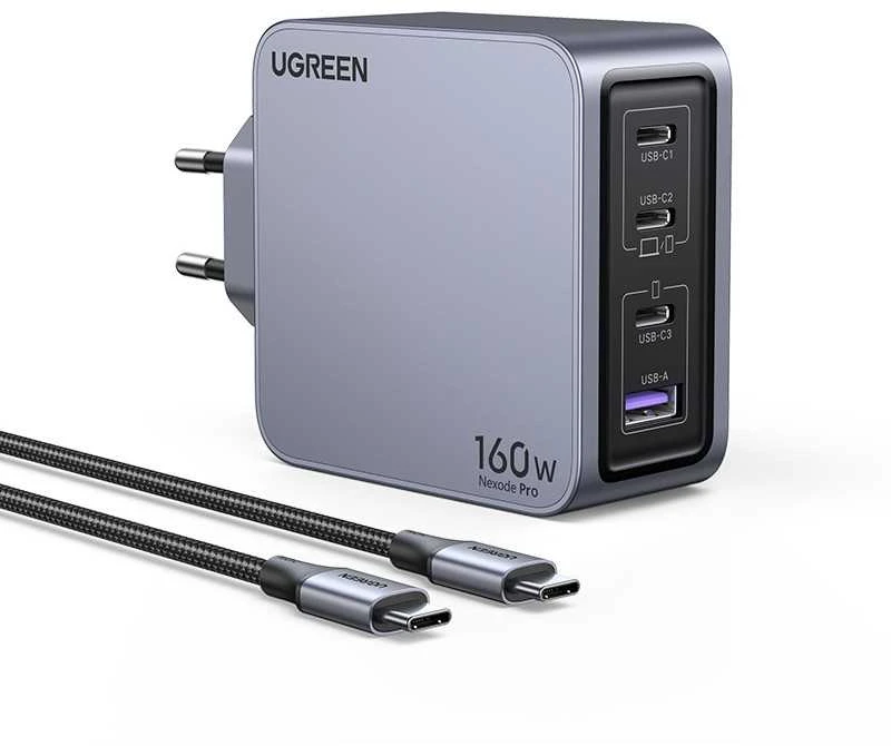 Ugreen Nexode Pro 160W 4 prievadų GaN USB įkroviklis