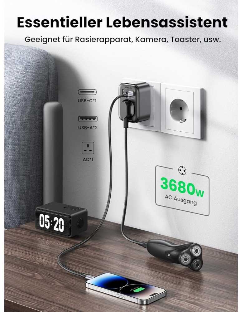 EU UGREEN 90613 ilgintuvas, 30W
