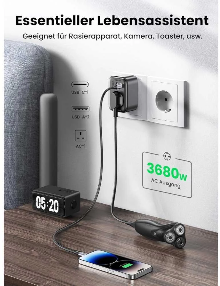 EU UGREEN 90613 ilgintuvas, 30W