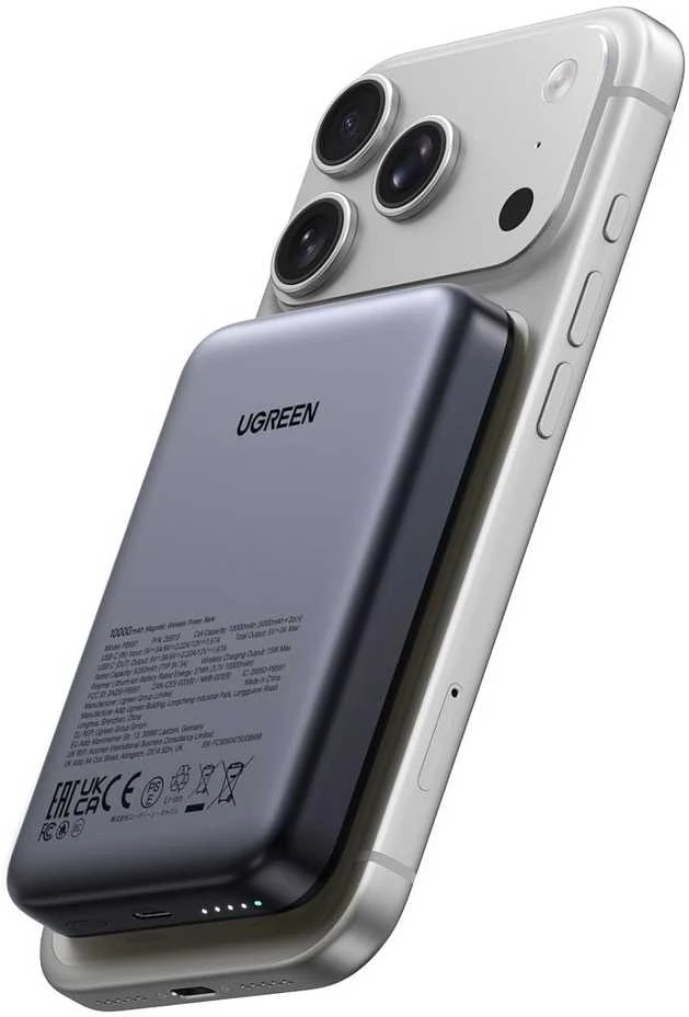 Powerbank UGREEN PB561, 10000mAh, 20W, PD3.0, PD2.0, FCP, AFC, BC1.2, juodas