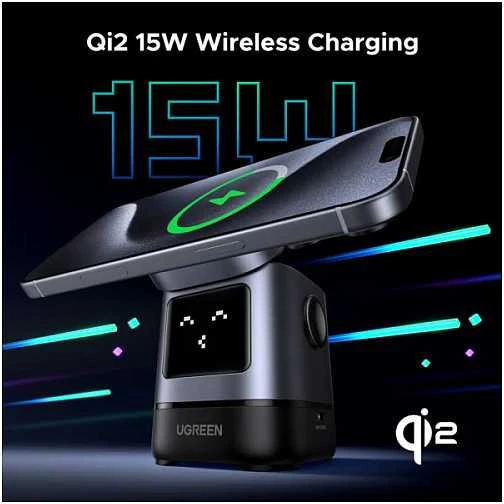 Bevielis įkroviklis UGREEN 2-in-1 Magnetic Wireless Charger