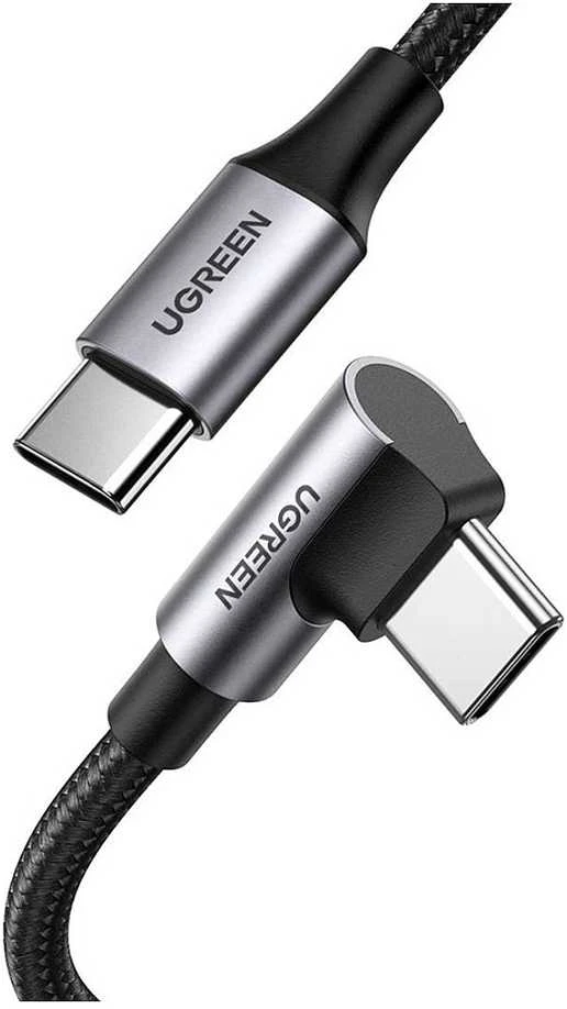 UGREEN US334 USB-C - USB-C kampinis laidas 5A PD 100W 2m