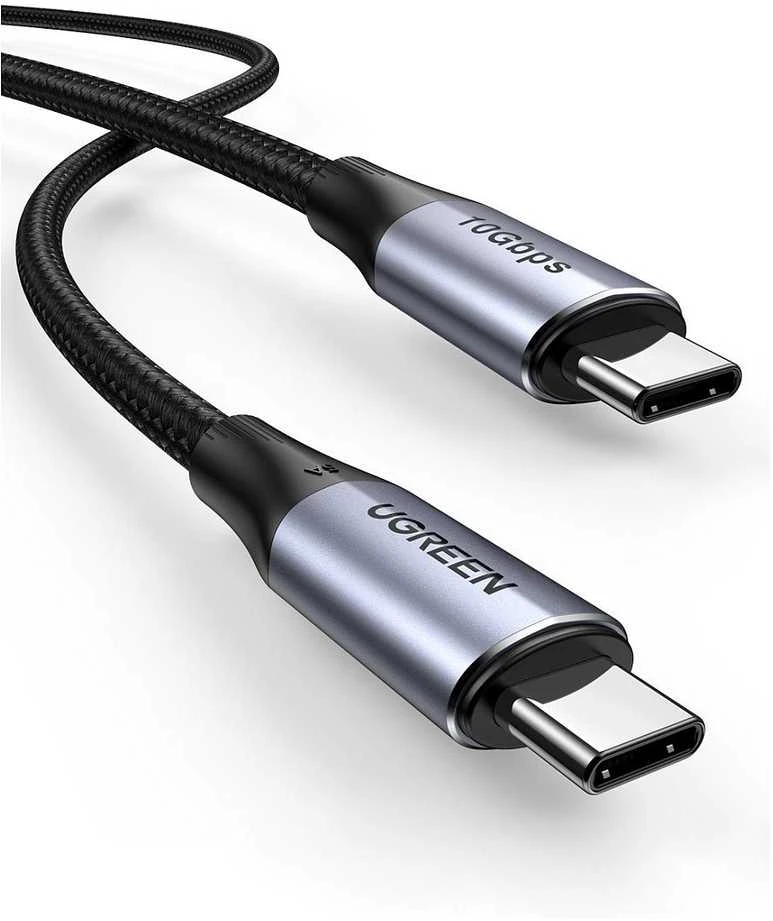 Kabelis UGREEN US355 USB-C į USB-C 3.1 Gen.2, PD, 5A, 100W, 4K, 10Gbps, 1m