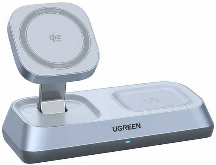 Įkroviklis Ugreen W711 MagFlow indukcinė 3w1 25W Szara (55677)