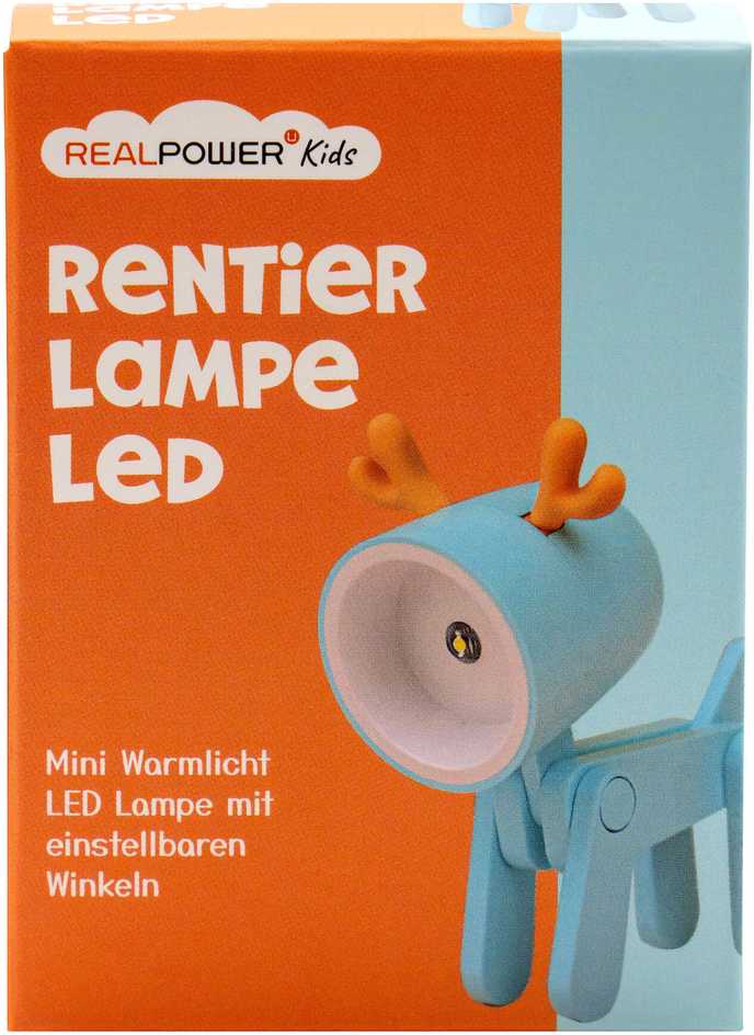 Realpower RealPower LED-Tier latarka kieszonkowa Mėlyna deer