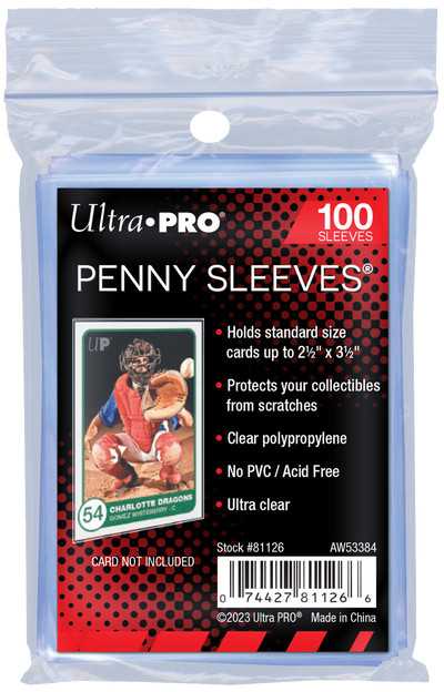 Ultra Pro minkštos skaidrios įmautės kolekcinėms kortelėms 100 vnt